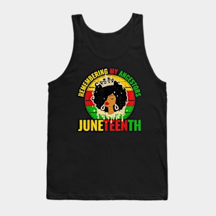 Juneteenth shirt women African American black Women 1865 Tank Top